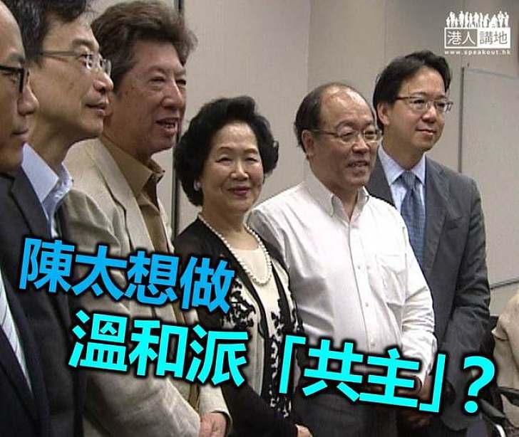 陳太晤溫和泛民力爭支持   卻否認「另起爐灶」